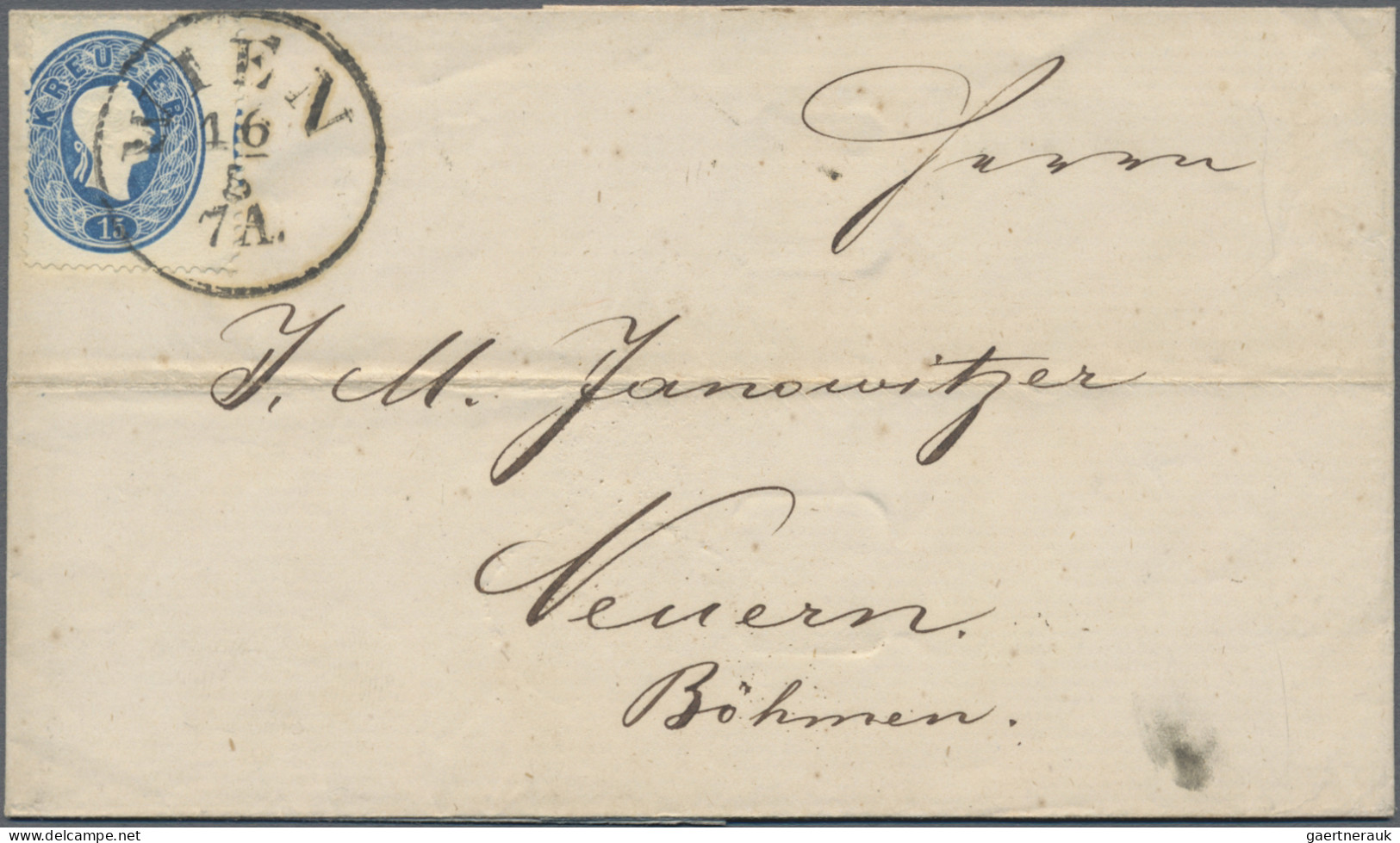 Österreich: 1850/1950er Jahre: 33 Briefe, Postkarten Und Ganzsachen, Dabei Frühe - Collections