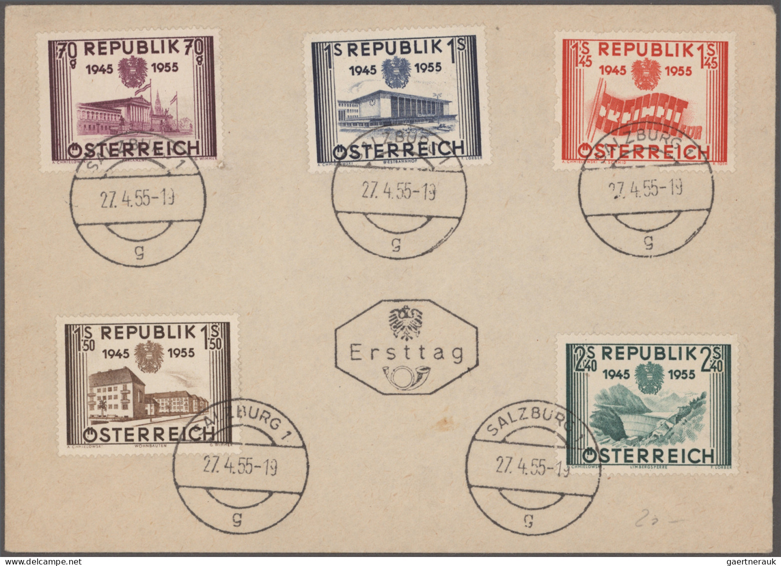 Österreich: 1850/1970 (ca.), guter Posten von ca. 310 Briefen und Karten in nett