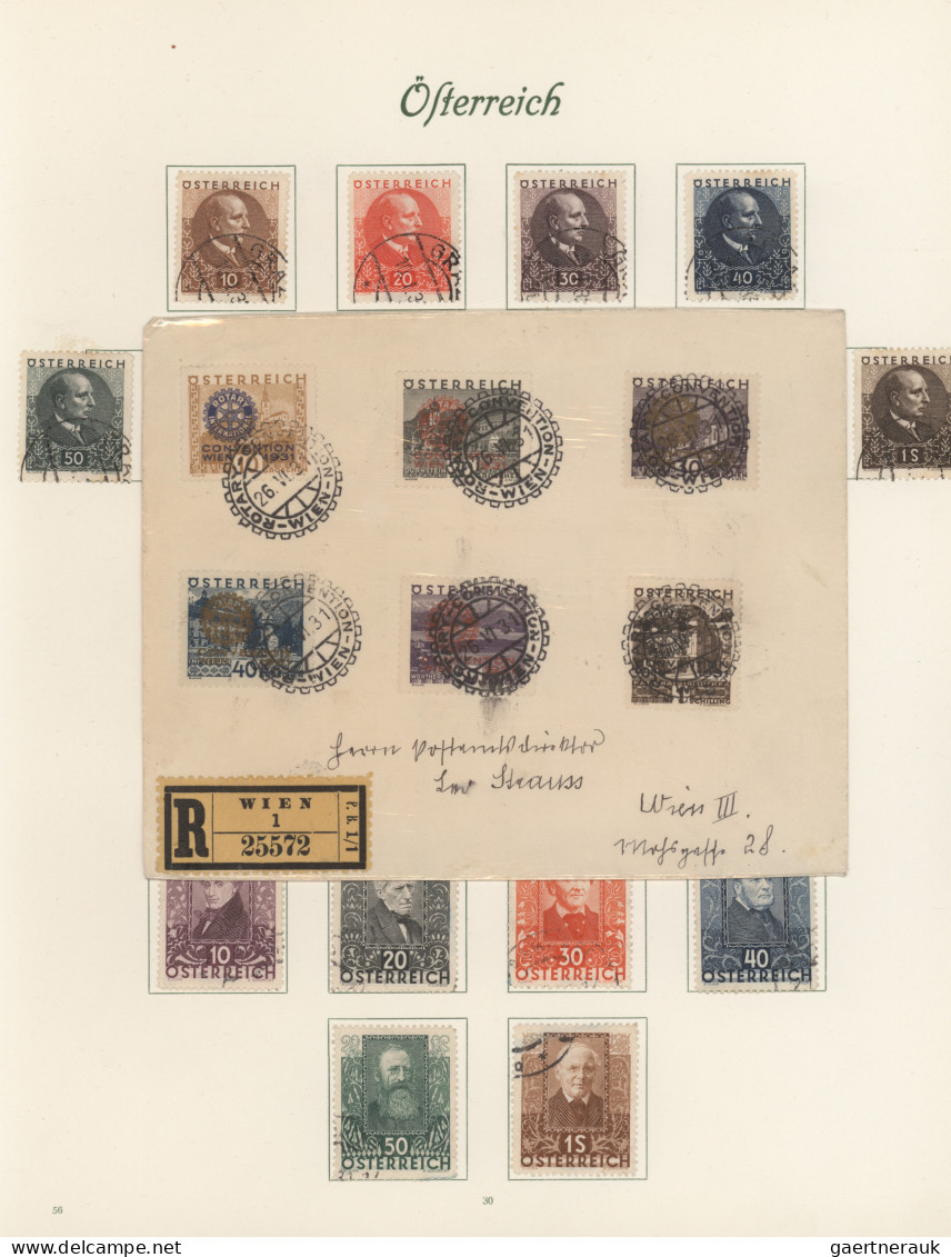 Österreich: 1850/1978 Ca., Dualgesammelt In 7 Borek Alben Mit Gebieten Ab Der Nr - Collezioni