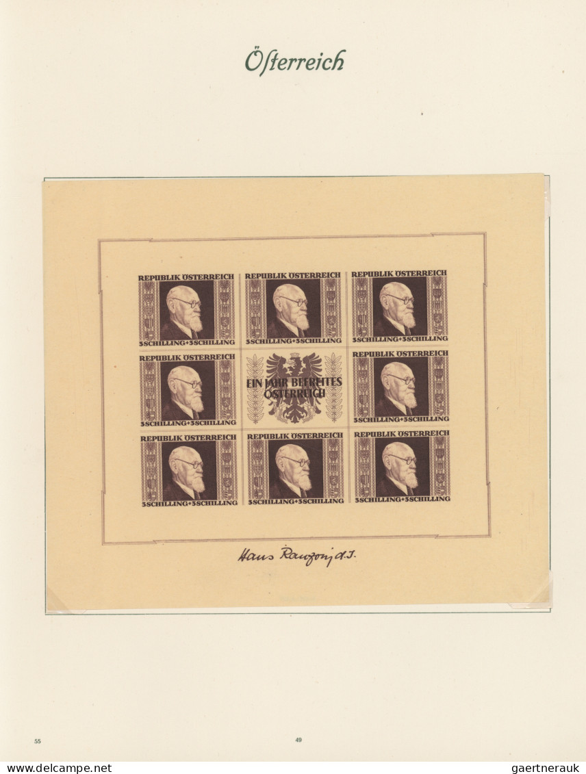Österreich: 1850/1978 Ca., Dualgesammelt In 7 Borek Alben Mit Gebieten Ab Der Nr - Colecciones