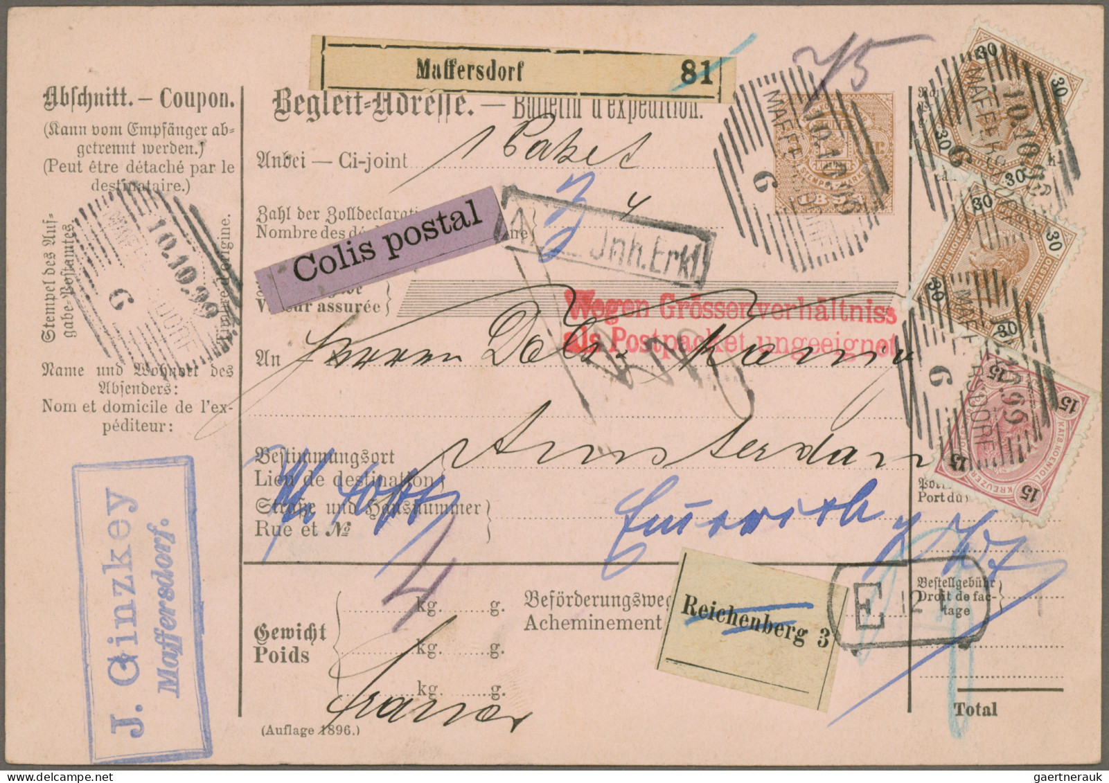 Österreich: 1856/1920 Ca.: 48 Ganzsachen, Briefe Und Postkarten, Dabei Besondere - Collections