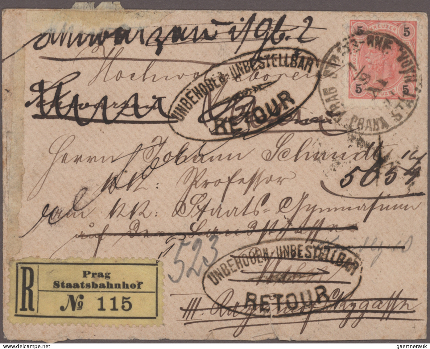 Österreich: 1861/1909 (ca), Spezial-Sammlung Von Knapp 90 Belegen "weitergeleite - Sammlungen