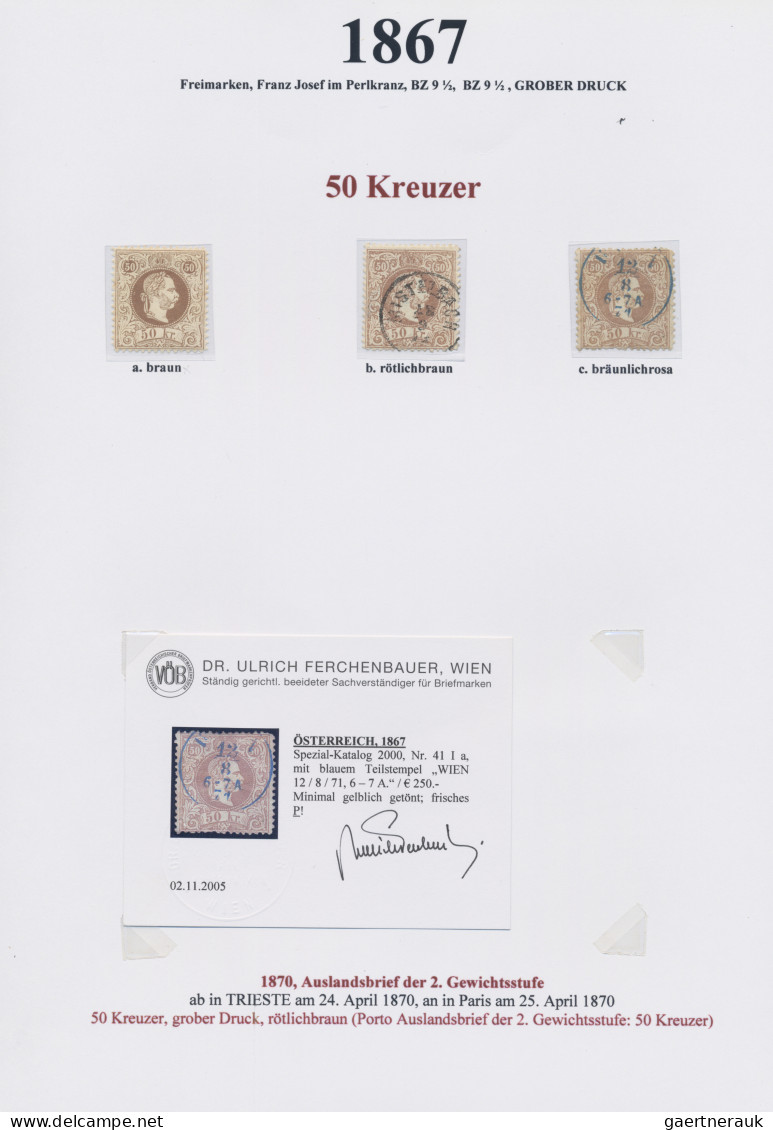 Österreich: 1867/1918, Spezial-Sammlung In 2 Ordnern, Der Hauptwert Liegt In Dem - Collezioni