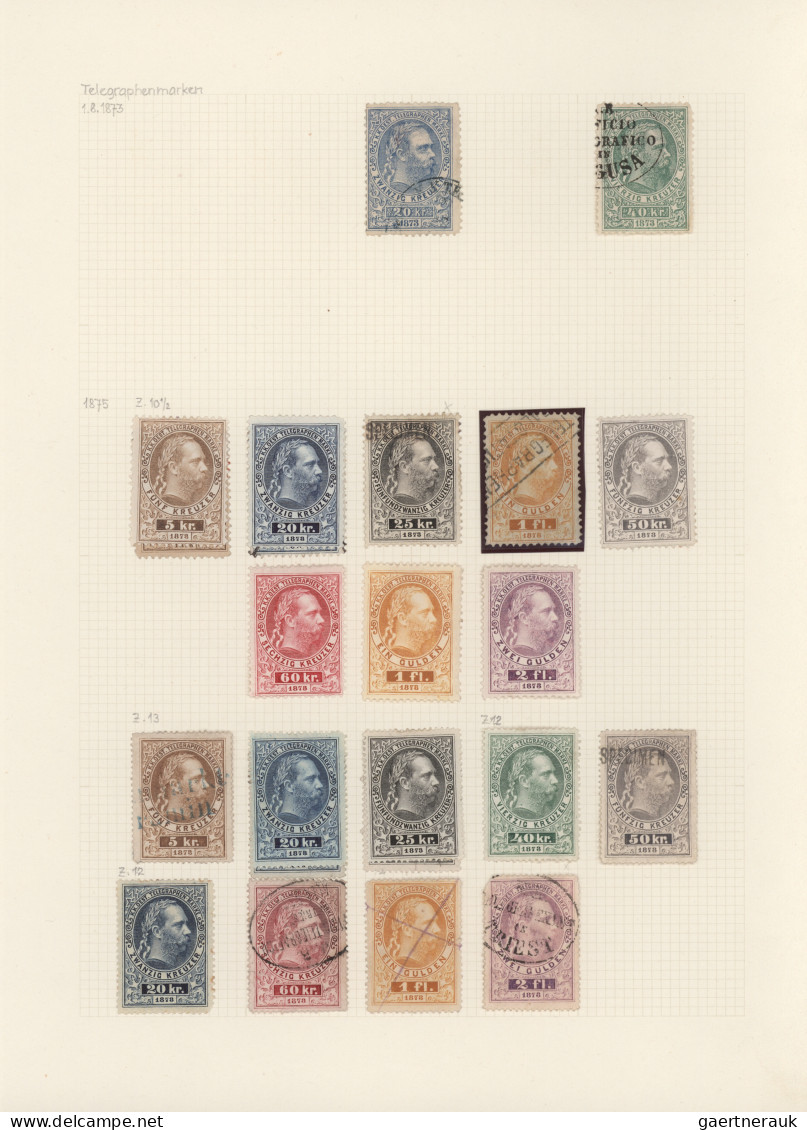 Österreich - Portomarken: 1894/1989, Ungebrauchte Und Gestempelte Sammlung Saube - Postage Due