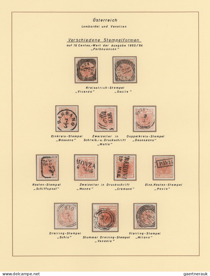 Österreich - Lombardei Und Venetien: 1850/1864 (ca.), Ausstellungsmäßig Aufgemac - Lombardo-Vénétie