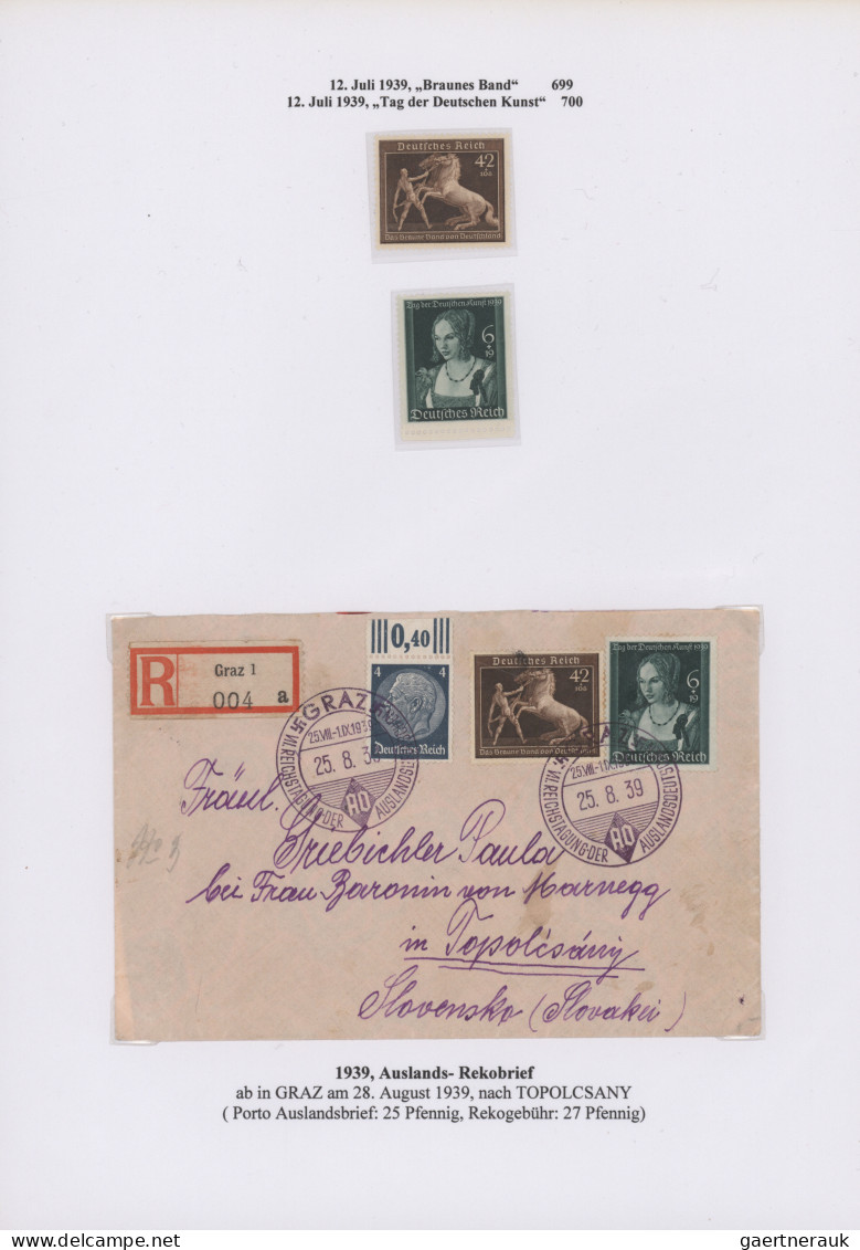 Österreich - Ostmark: 1938/1945, Sammlung Im Ringbinder, Postfrisch, Mit Bessere - Sonstige