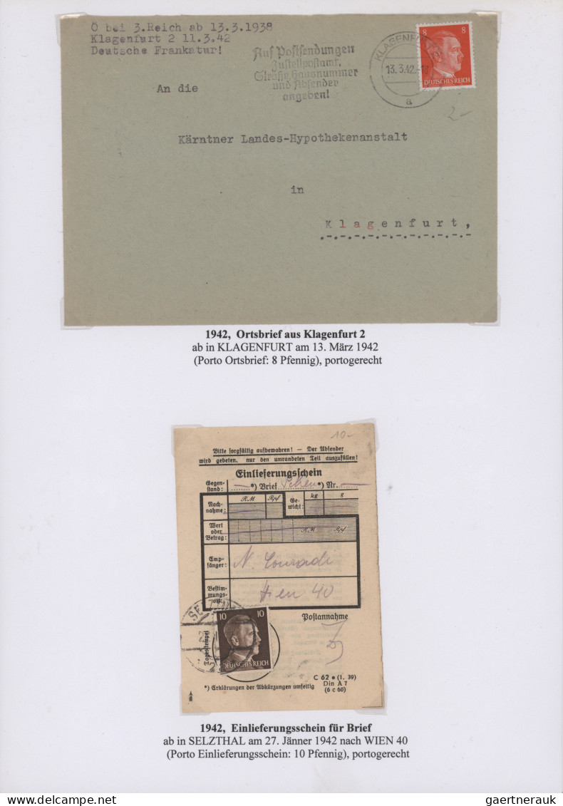 Österreich - Ostmark: 1938/1945, Sammlung im Ringbinder, postfrisch, mit bessere