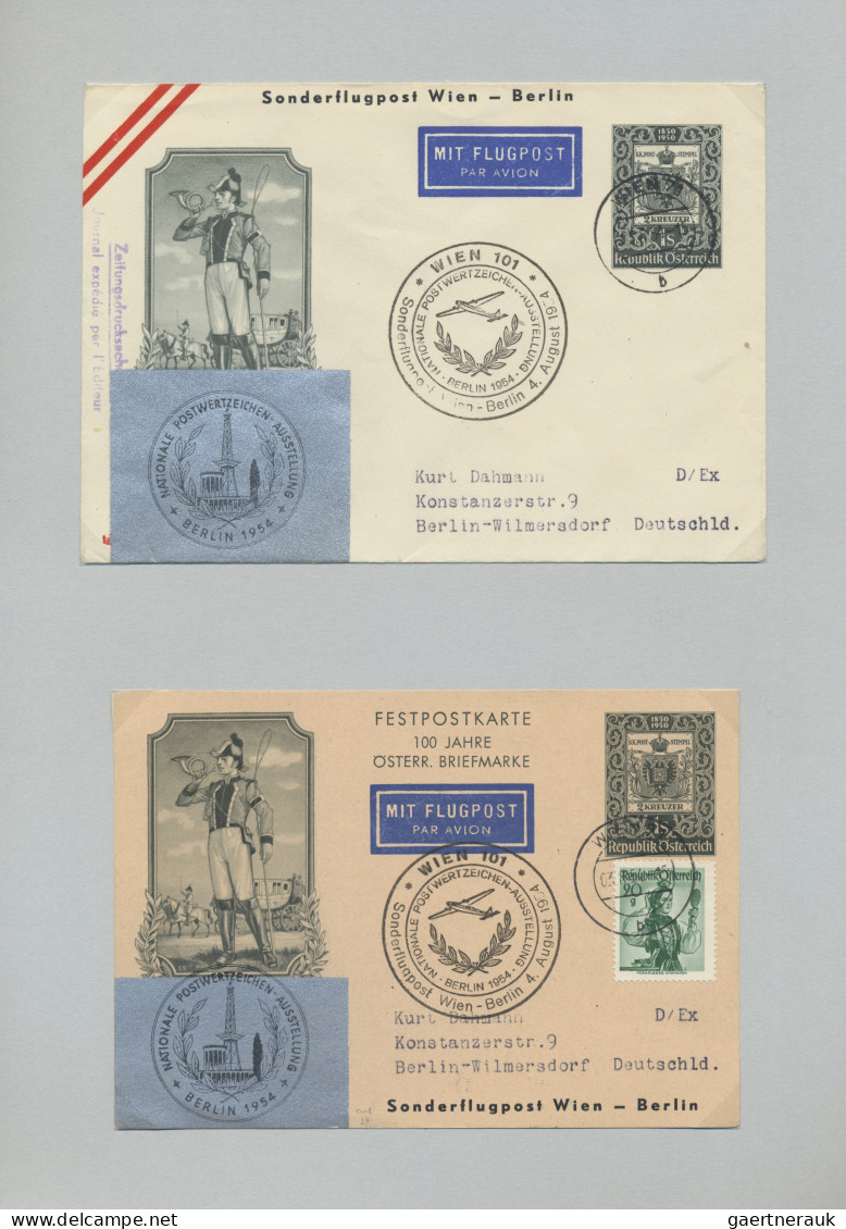 Österreich - Flugpost: 1947/1968, Sammlung von über 200 Briefen und Karten zu So