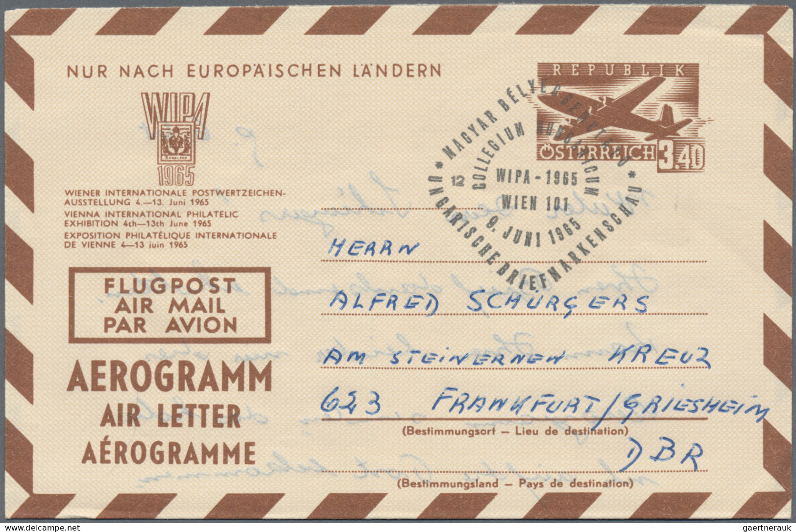 Österreich - Ganzsachen: 1952/1989, Sammlung Von Ca. 78 Luftpostfaltbriefen, Mei - Autres & Non Classés