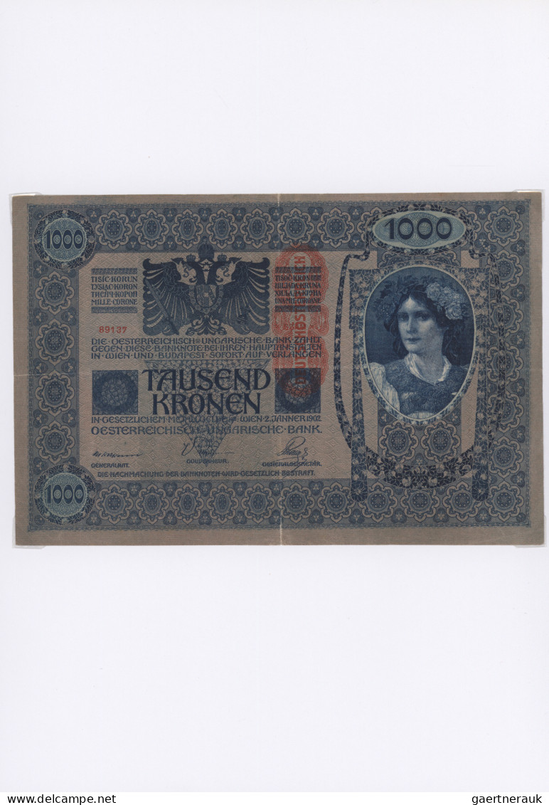 Österreich - Besonderheiten: BANKNOTEN UND NOTGELD 1919-1924 (ca), saubere Samml