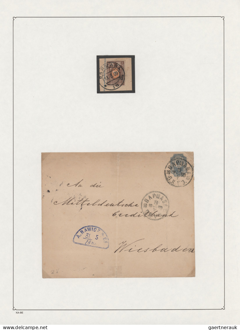 Poland - Russian Period: 1880/1910 (ca.), Collection Of Apprx. 80 Pieces And 43 - Other & Unclassified