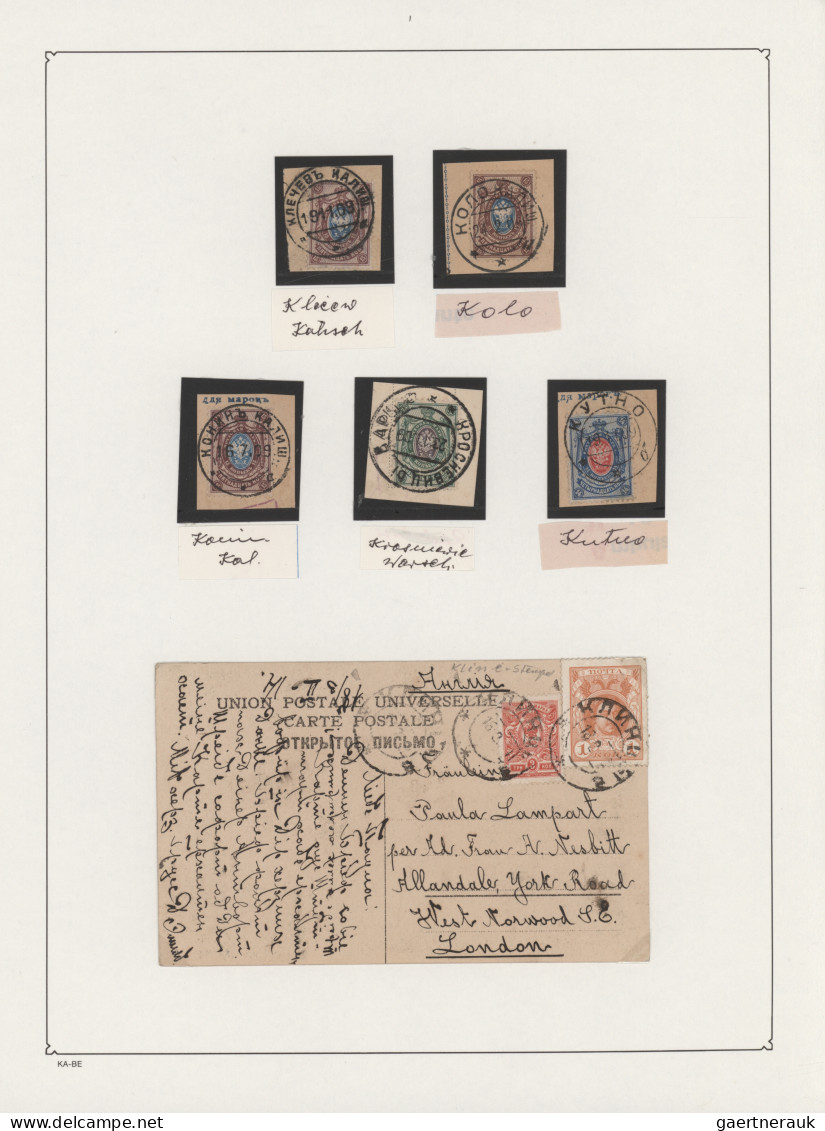 Poland - Russian Period: 1880/1910 (ca.), collection of apprx. 80 pieces and 43