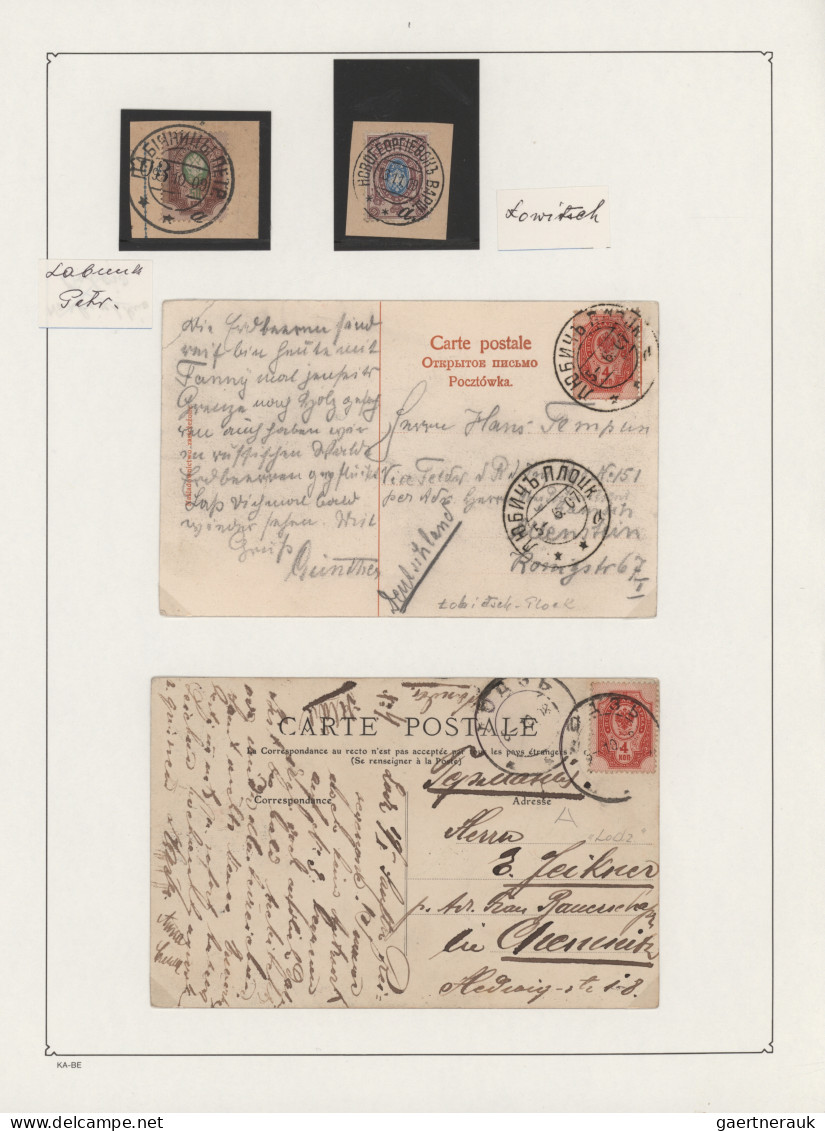 Poland - Russian Period: 1880/1910 (ca.), collection of apprx. 80 pieces and 43