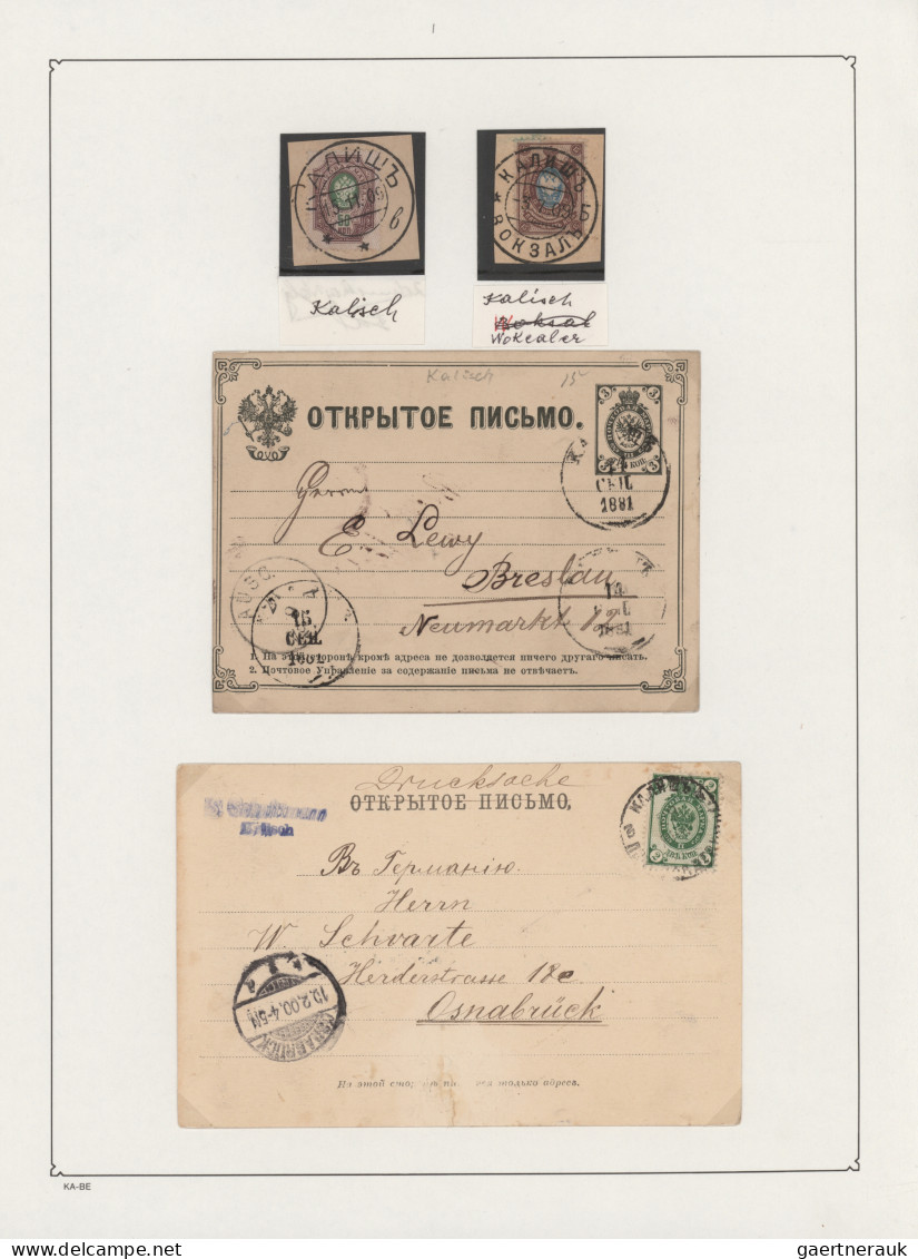 Poland - Russian Period: 1880/1910 (ca.), collection of apprx. 80 pieces and 43