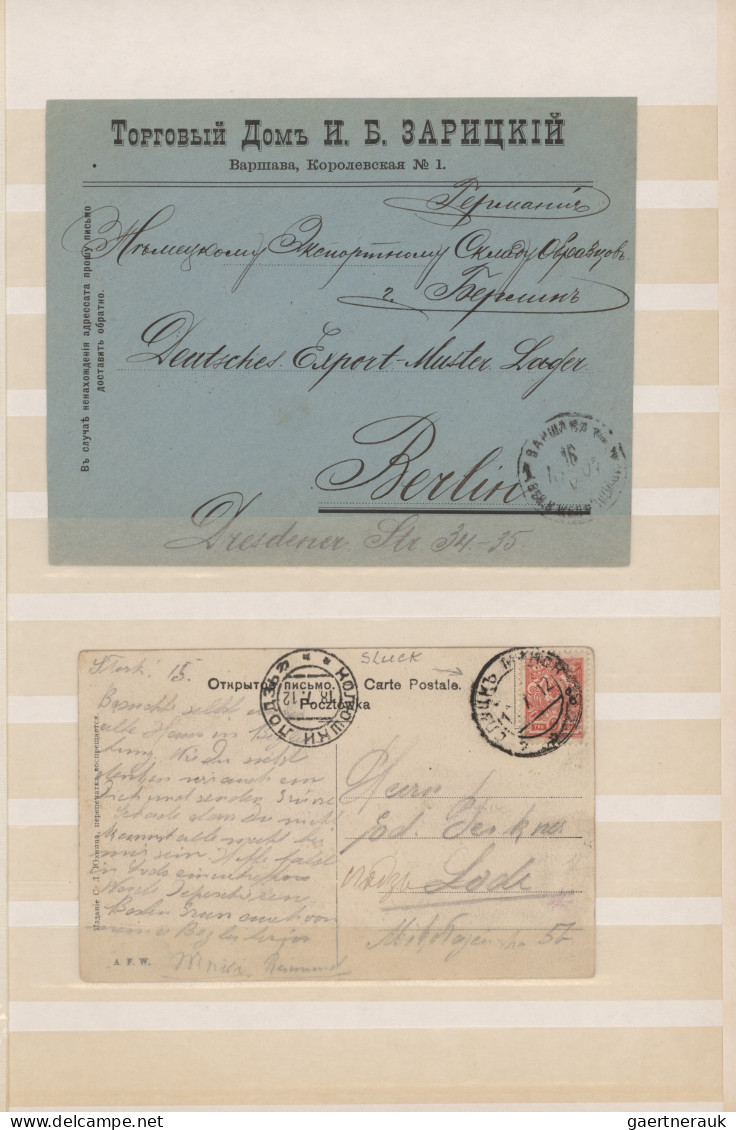 Poland - Russian Period: 1880/1910 (ca.), collection of apprx. 80 pieces and 43