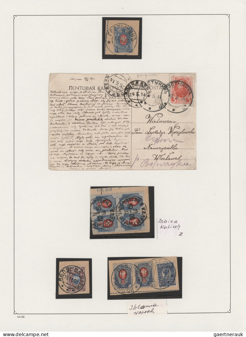 Poland - Russian Period: 1880/1910 (ca.), collection of apprx. 80 pieces and 43