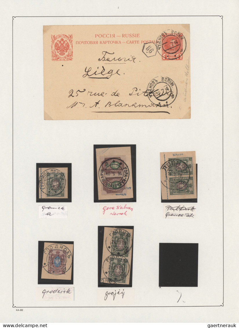 Poland - Russian Period: 1880/1910 (ca.), collection of apprx. 80 pieces and 43