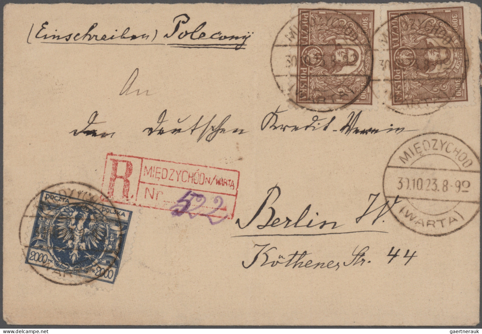 Poland: 1880/1945, lot of 65 covers/cards/stationeries from some Russian period,