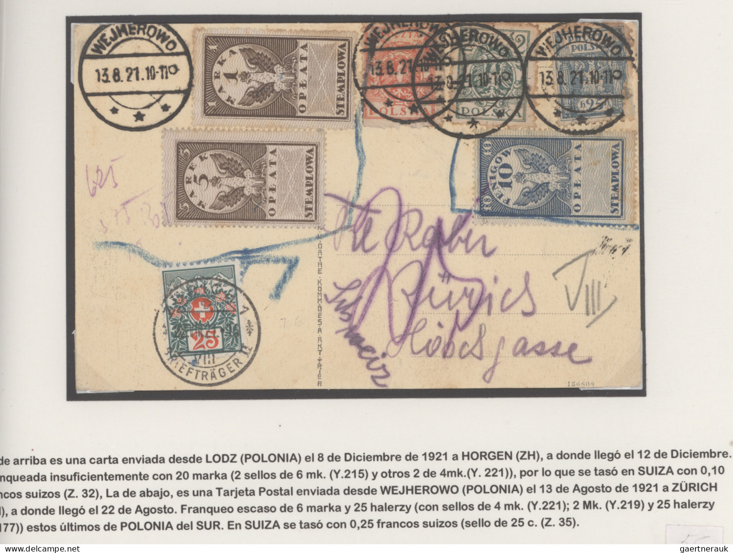 Poland: 1912/1935 18 Covers, Picture Postcards And Postal Stationery Items Sent - Lettres & Documents