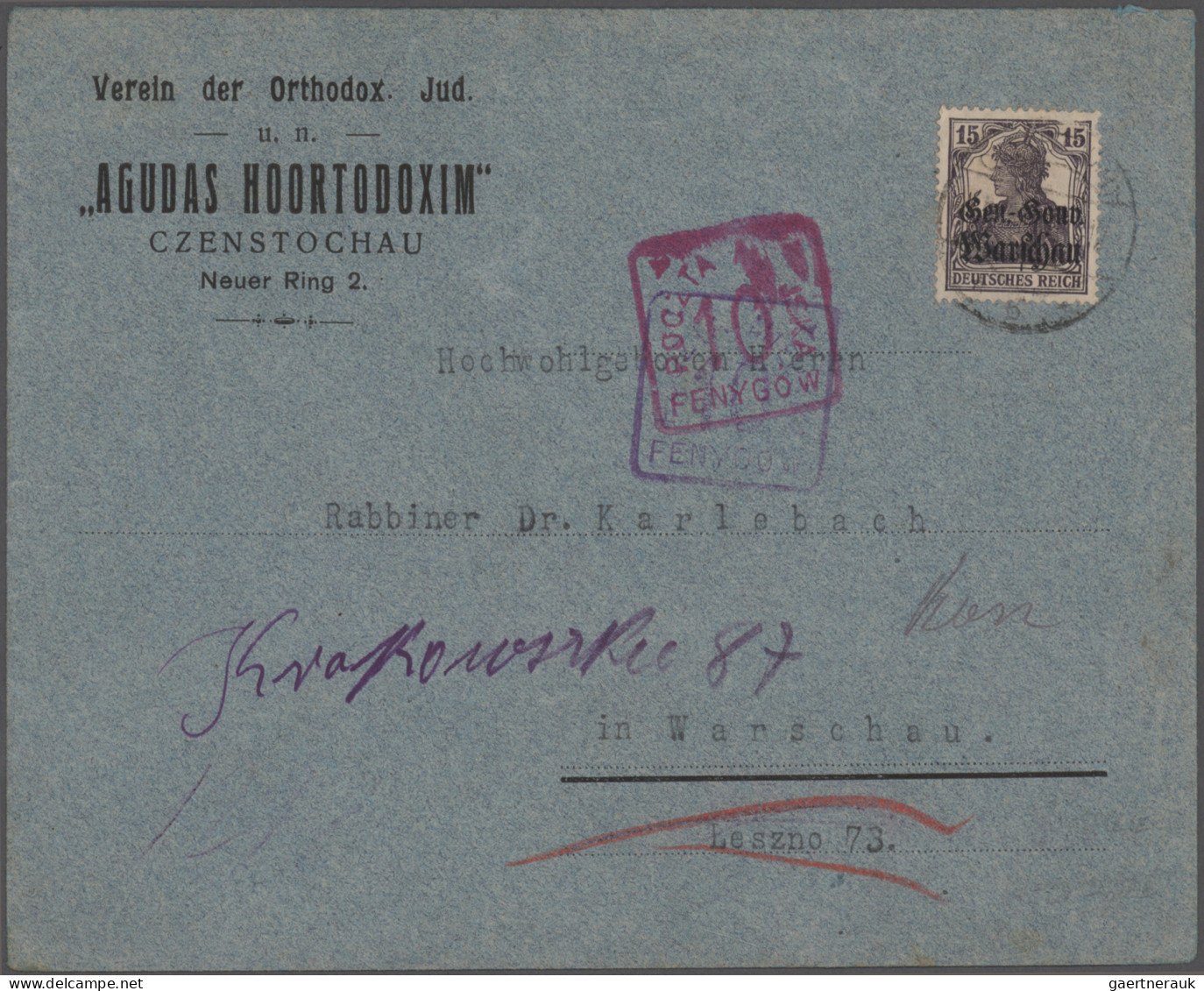 Poland: 1916/1945, Collection Of 63 Covers/cards, Comprising German Occupation W - Lettres & Documents