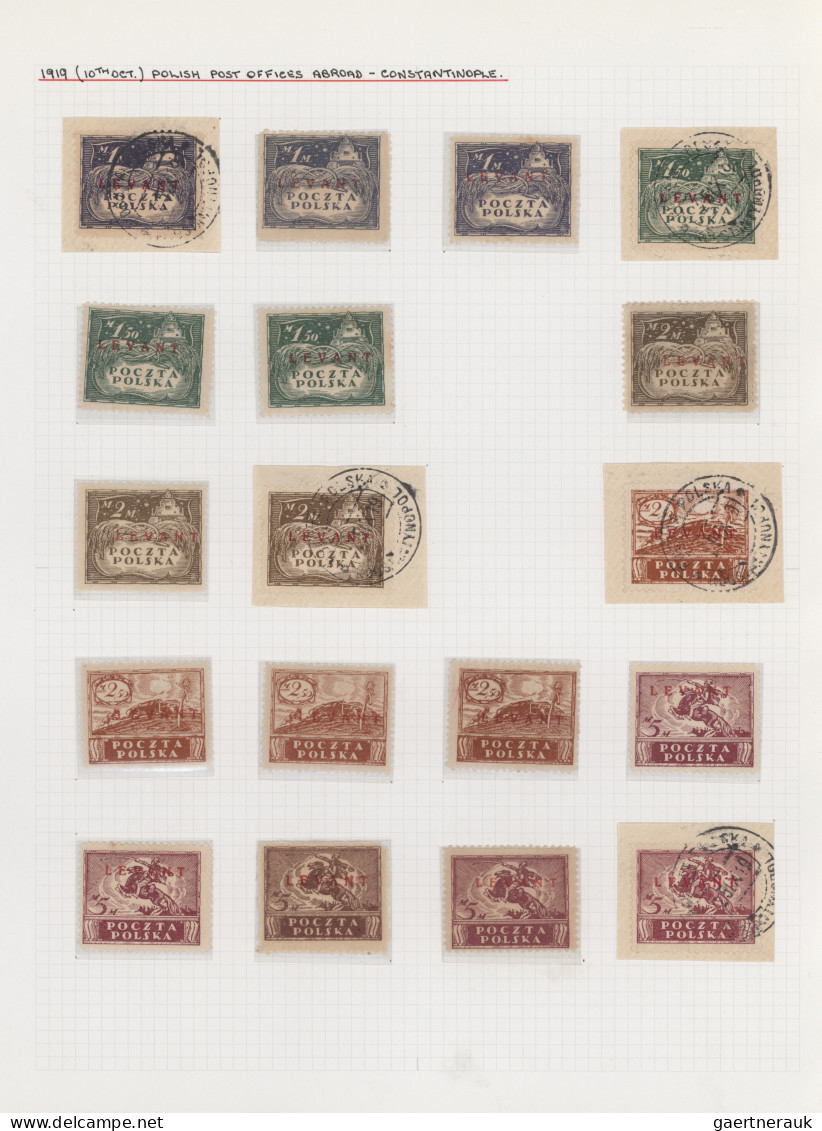 Poland: 1919/1923, Specialised Collection Of Apprx. 1.220 Stamps Neatly Arranged - Oblitérés