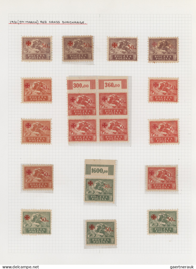 Poland: 1919/1923, specialised collection of apprx. 1.220 stamps neatly arranged