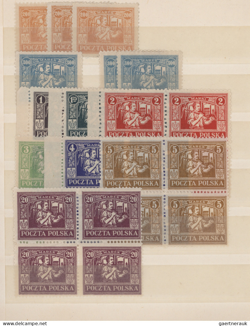 Poland: 1920/1960 (ca.), Interesting Accumulation In Glassines/small Albums/loos - Other & Unclassified