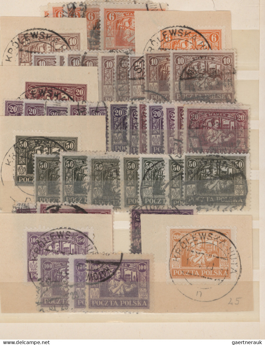 Poland: 1920/1960 (ca.), Interesting Accumulation In Glassines/small Albums/loos - Other & Unclassified