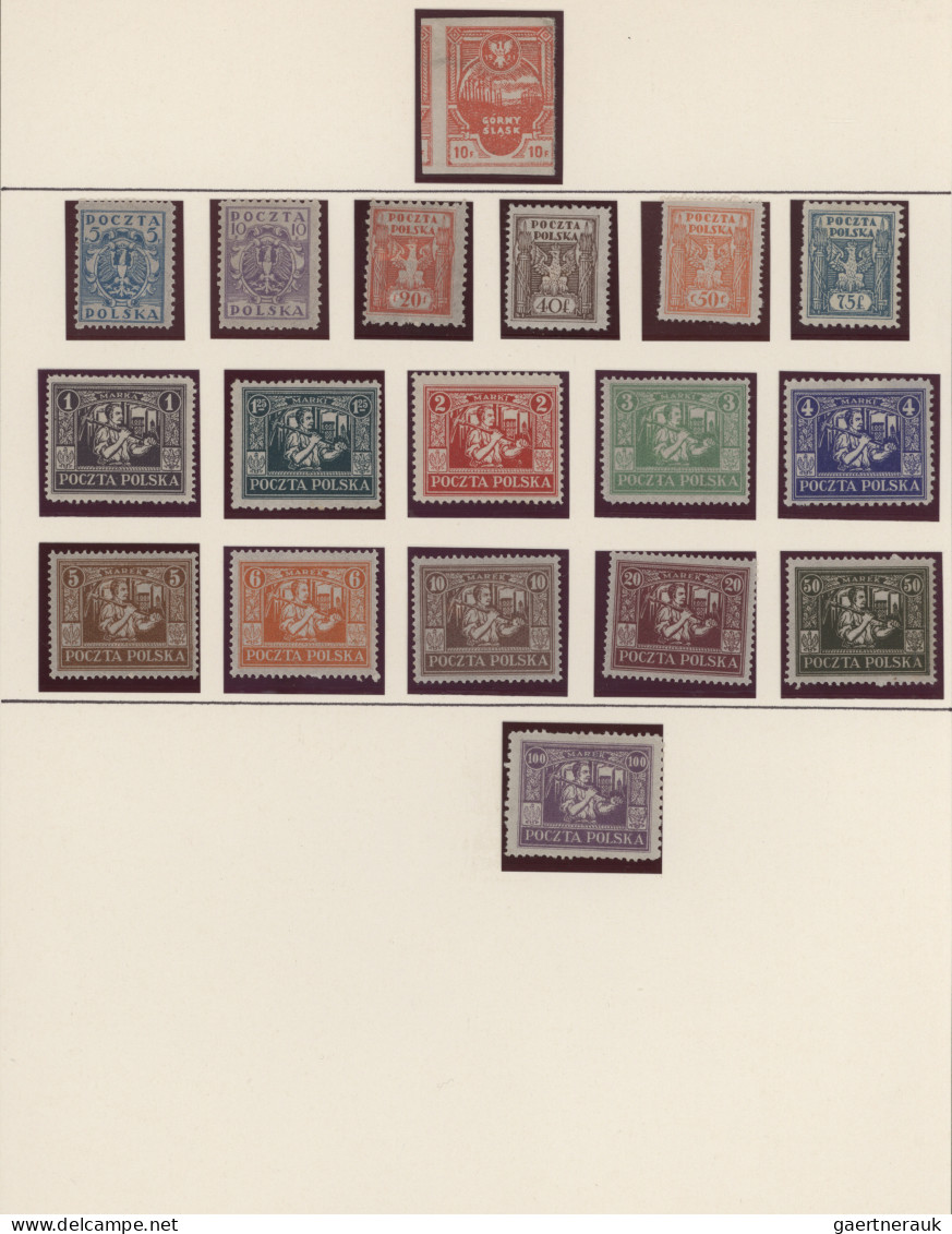 Poland: 1920/1960 (ca.), interesting accumulation in glassines/small albums/loos