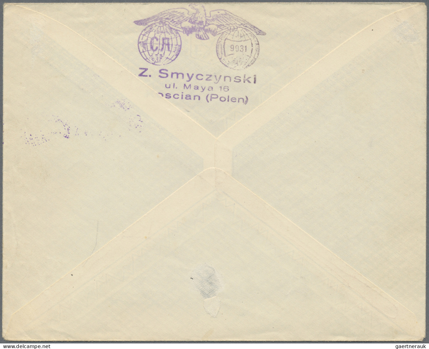 Poland: 1936/1937, Three Airmail Covers To Palestine: (1) Cover 27.X.1936 Lwow-H - Other & Unclassified