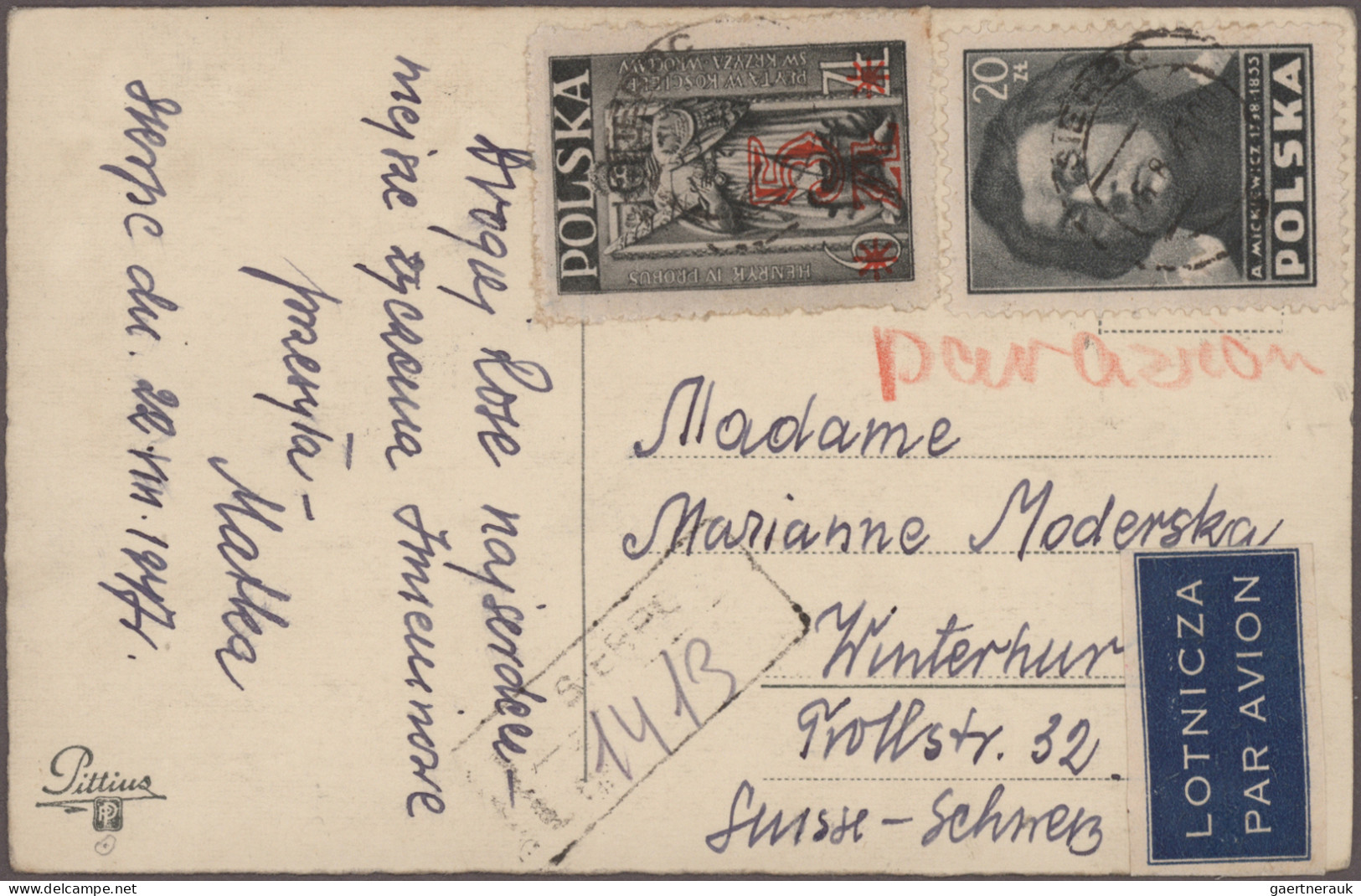 Poland: 1946/1952, lot of 15 covers/cards incl. registered and airmail, commerci