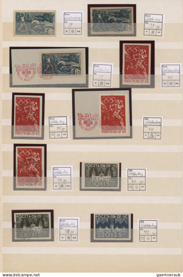 Poland Camp Mail: 1942/1945, collection of apprx. 180 stamps (incl. postage dues