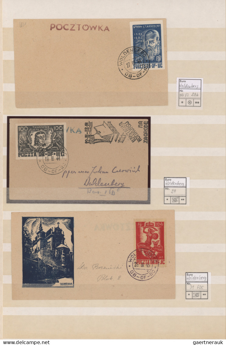 Poland Camp Mail: 1942/1945, collection of apprx. 180 stamps (incl. postage dues