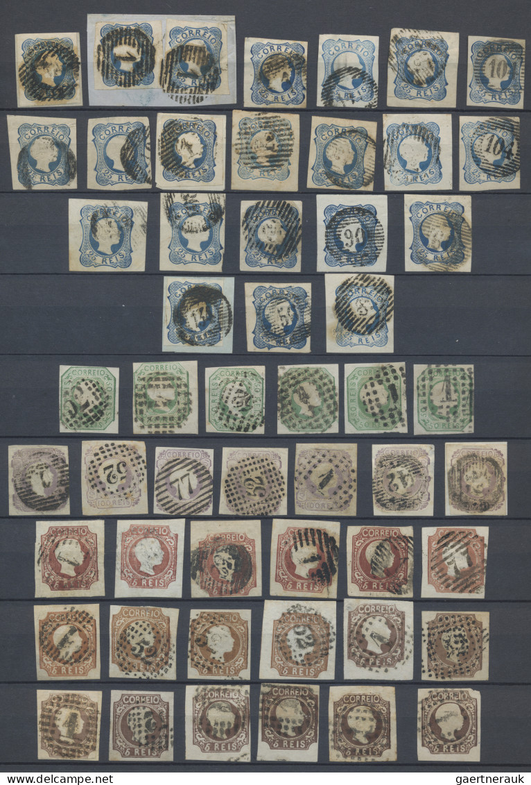 Portugal: 1853/1867, IMPERFORATE ISSUES, A Decent Fine Used Collection Of Apprx. - Other & Unclassified