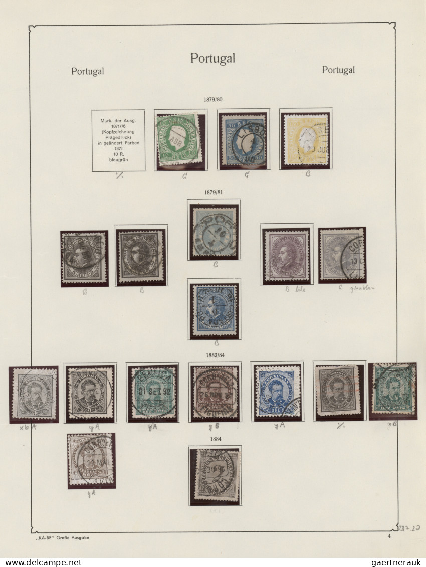 Portugal: 1866/1977, Fine Used Collection On KA/BE Album Pages, Slightly Varied - Used Stamps