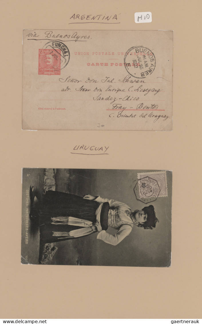 Portugal: 1895/1910 Ca. "Don Carlos I.": Collection Of 237 Covers, Postcards And - Cartas & Documentos