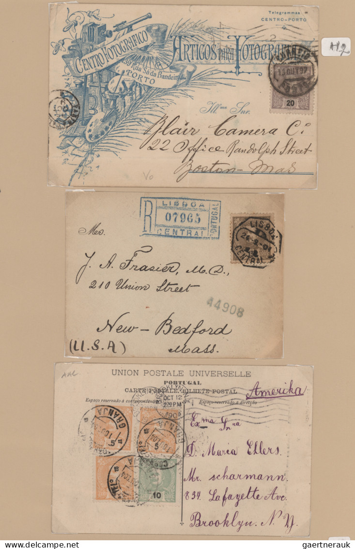 Portugal: 1895/1910 ca. "Don Carlos I.": Collection of 237 covers, postcards and