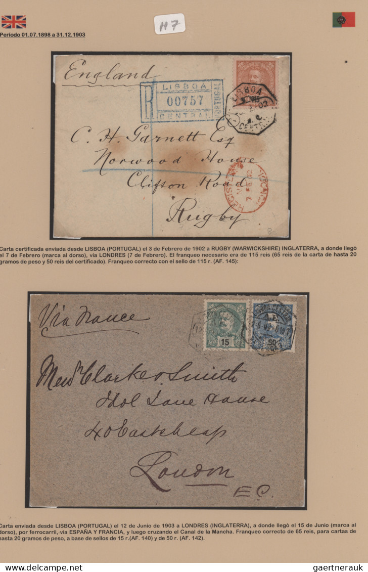 Portugal: 1895/1910 ca. "Don Carlos I.": Collection of 237 covers, postcards and