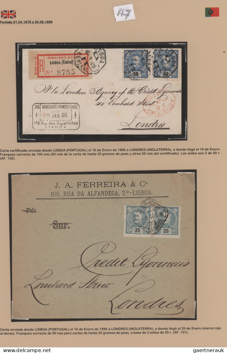 Portugal: 1895/1910 ca. "Don Carlos I.": Collection of 237 covers, postcards and