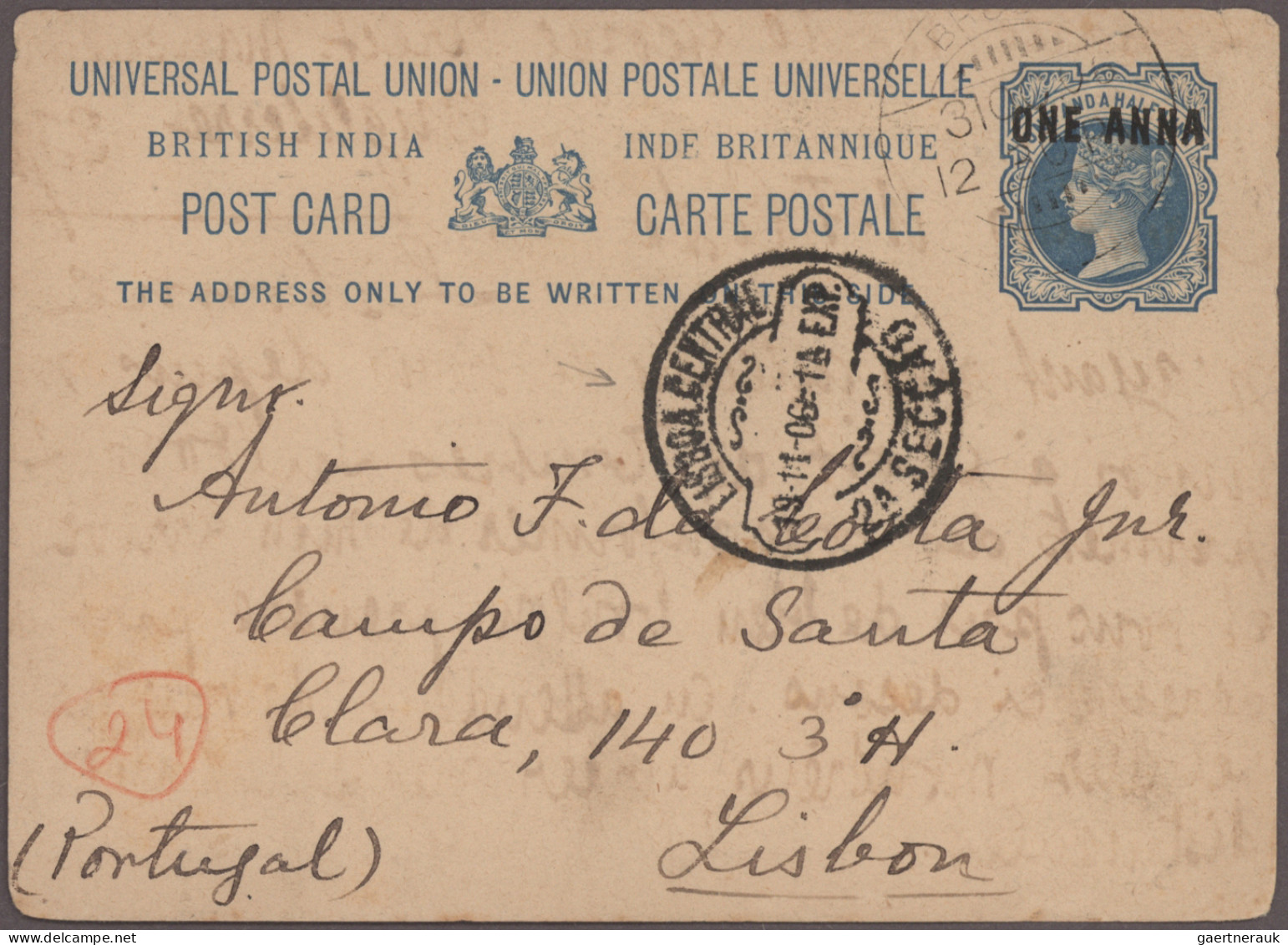 Portugal: 1904/1920 Incoming Mail: Collection Of 12 Picture Postcards, Two Cover - Lettres & Documents