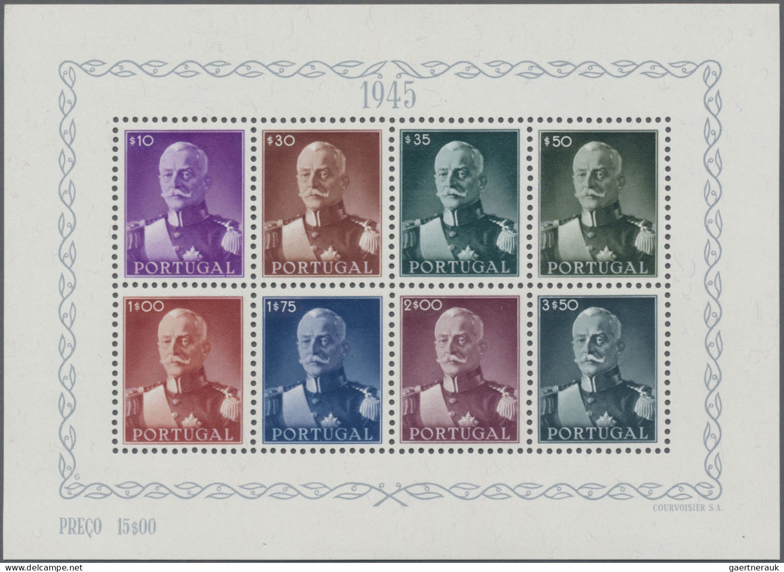 Portugal: 1944/1946 Six Different Souvenir Sheets, Mint Never Hinged, Fresh And - Ongebruikt