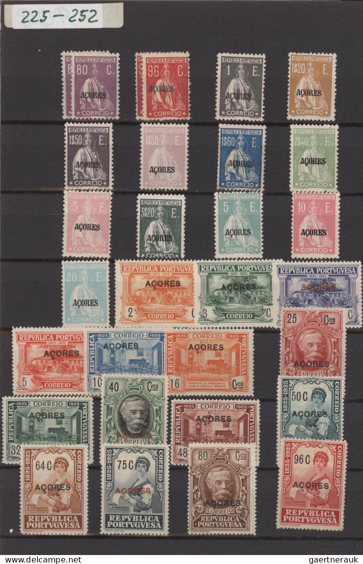 Portugal - Azores: 1868/1931 Collection And Accumulation Of Mint Stamps, Some Us - Azores