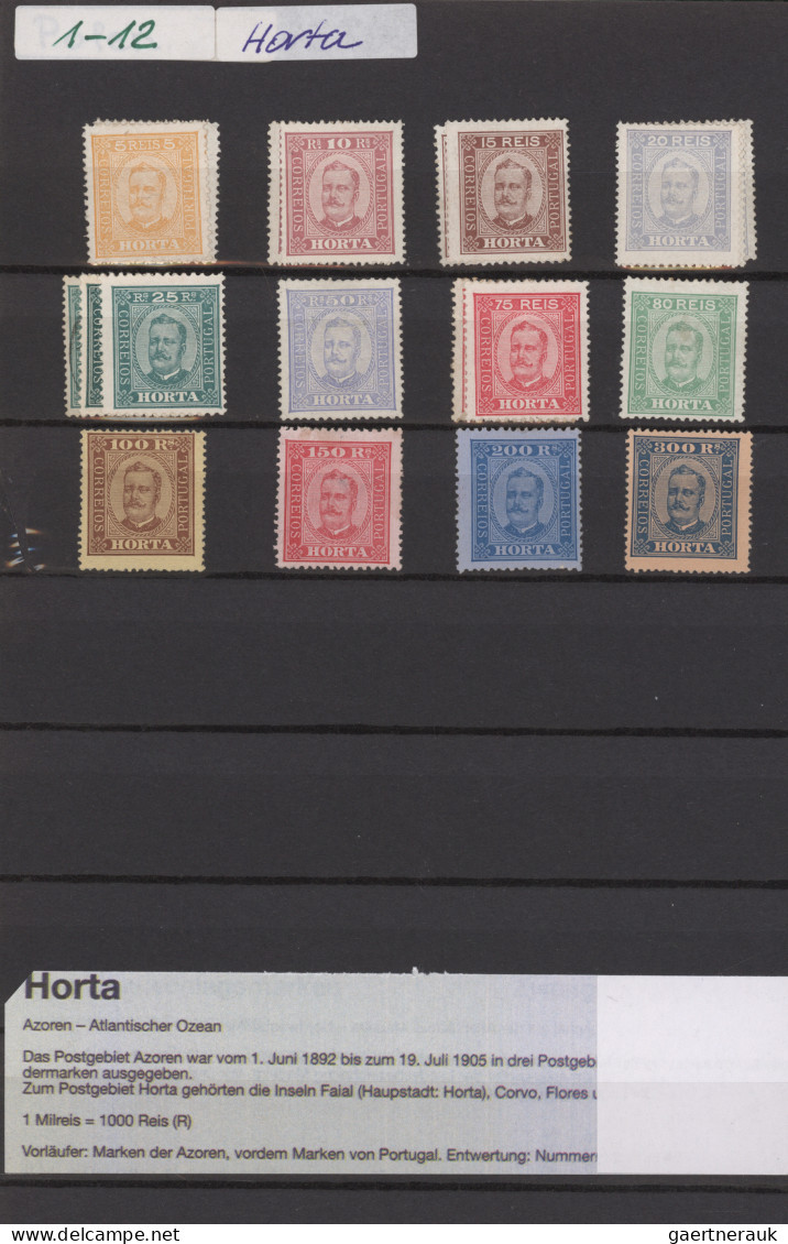 Portugal - Azores: 1868/1931 Collection And Accumulation Of Mint Stamps, Some Us - Azores