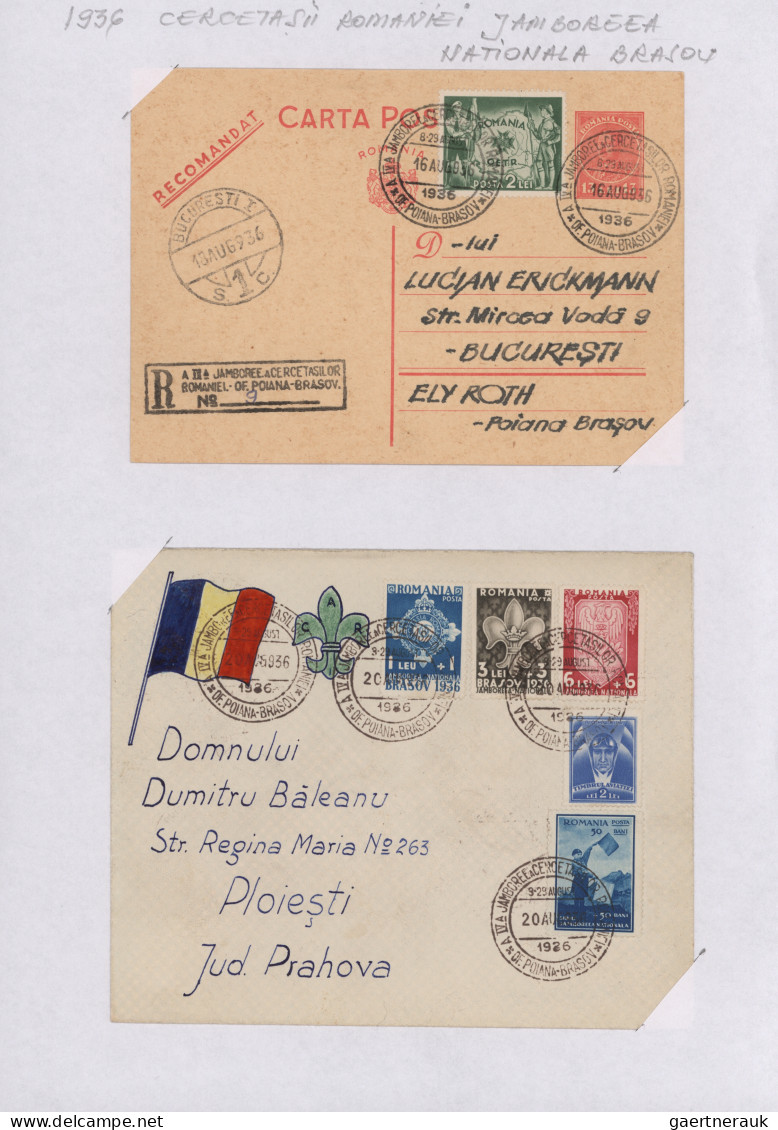 Romania: 1932 "EFIRO Exhibition" and others: Postal & Philatelic history collect