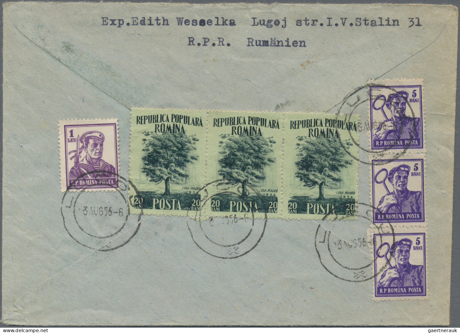 Romania: 1947/2004, balance of apprx. 1.340 covers/cards, showing a nice range o