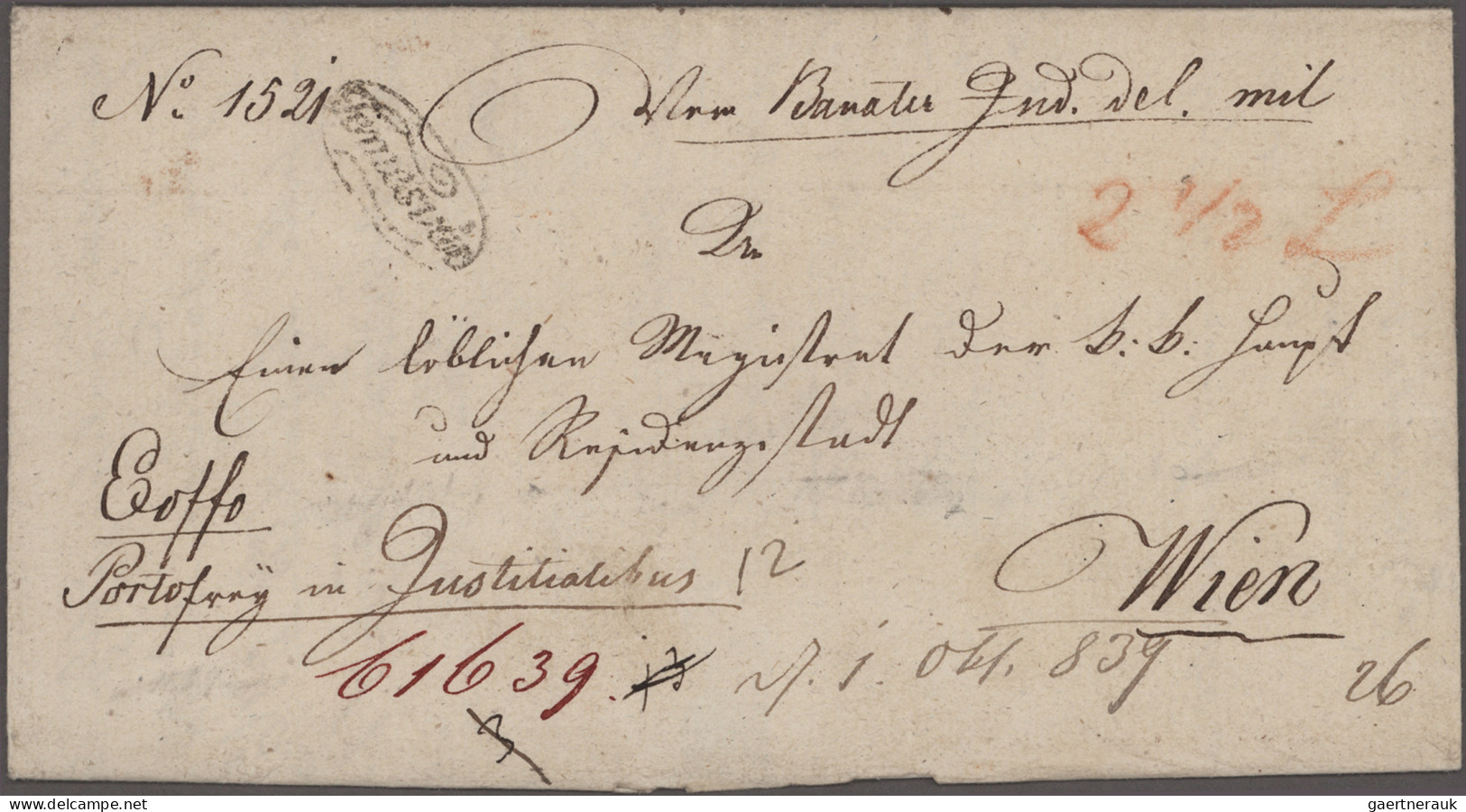 Romania - Post Marks: 1840/1866 (ca.), Austrian Period, Assortment Of Eight Lett - Storia Postale