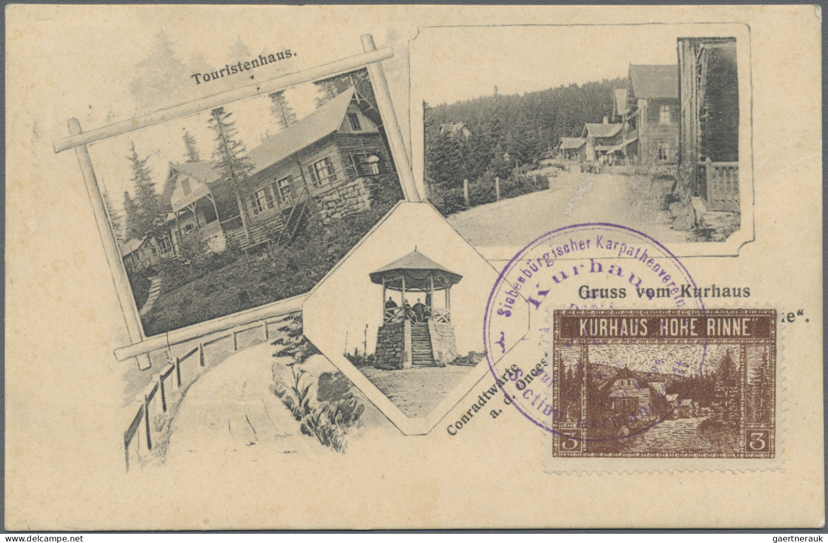 Romania - Specialities: 1906/1924, Hotel Mail "Hohe Rinne" And "Bistra", Group O - Autres & Non Classés