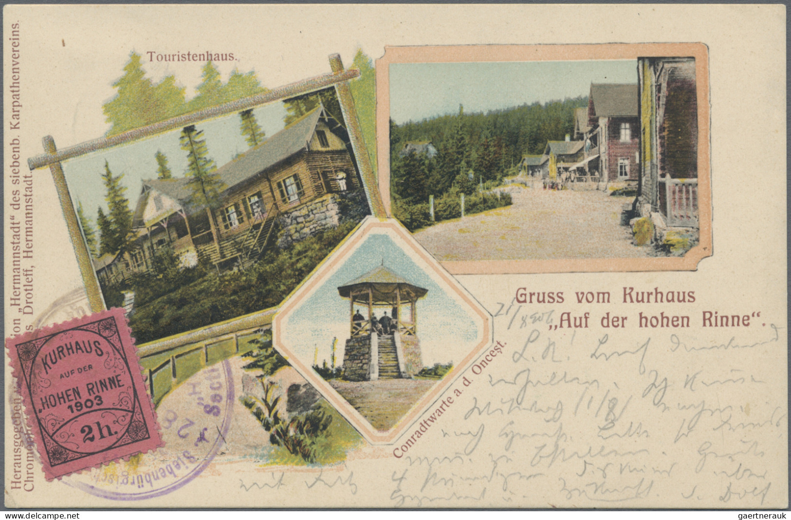Romania - Specialities: 1906/1924, Hotel Mail "Hohe Rinne" And "Bistra", Group O - Other & Unclassified