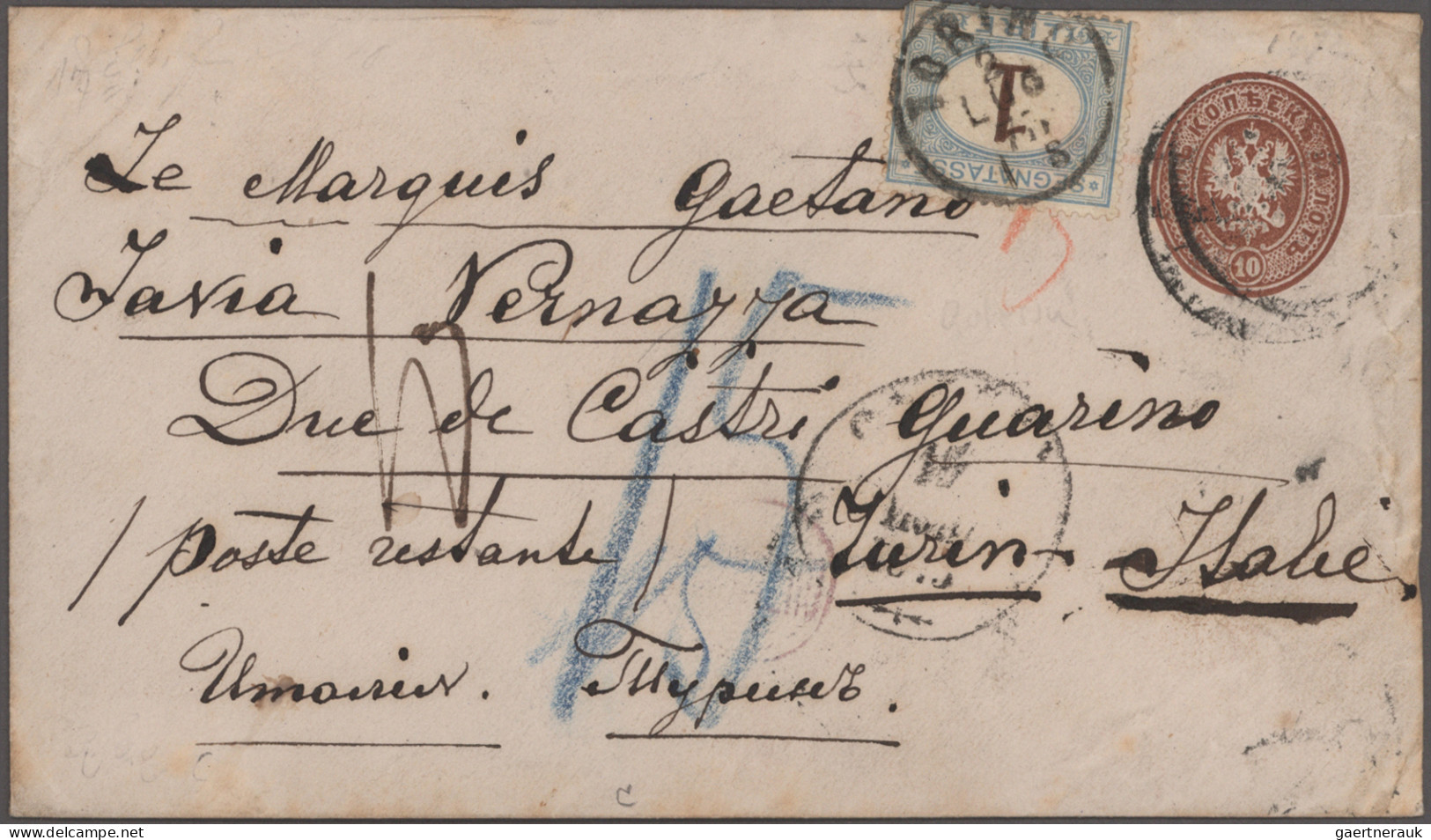 Russia: 1850/1910's: Collection Of 33 Postal Stationery Envelopes And Cards, All - Lettres & Documents