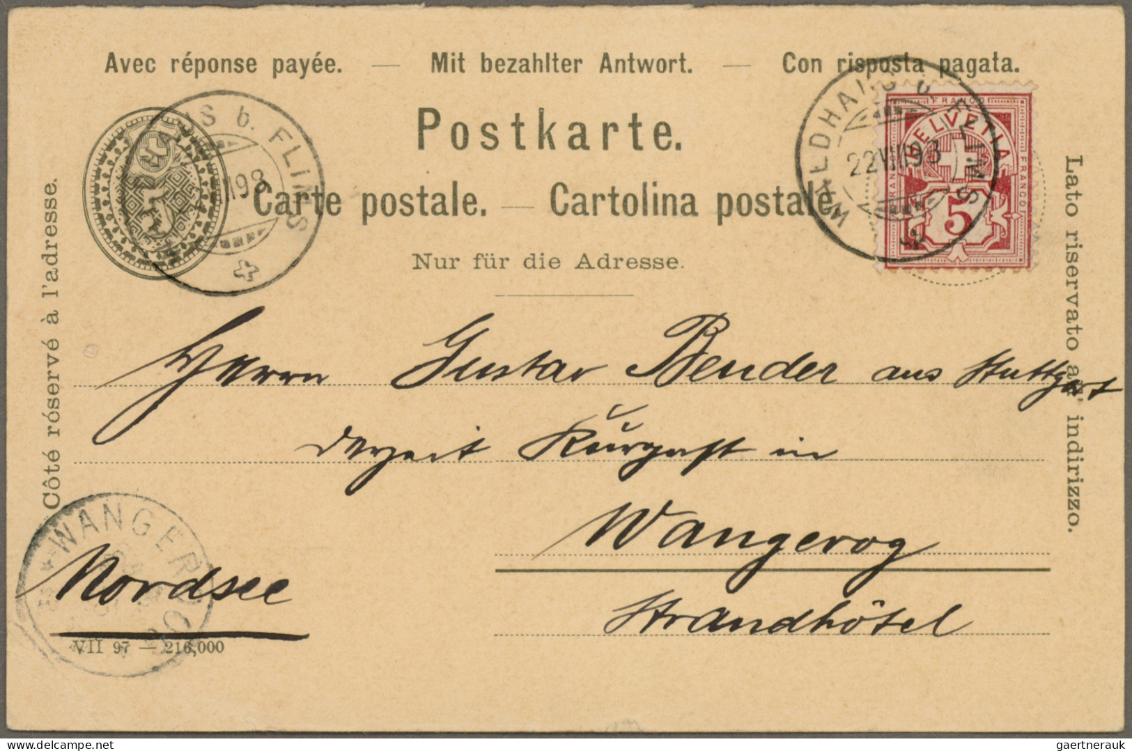 Schweiz: 1860/1920er Jahre Ca.: Über 40 Ganzsachen (meist) Postkarten Und Briefe - Lotes/Colecciones